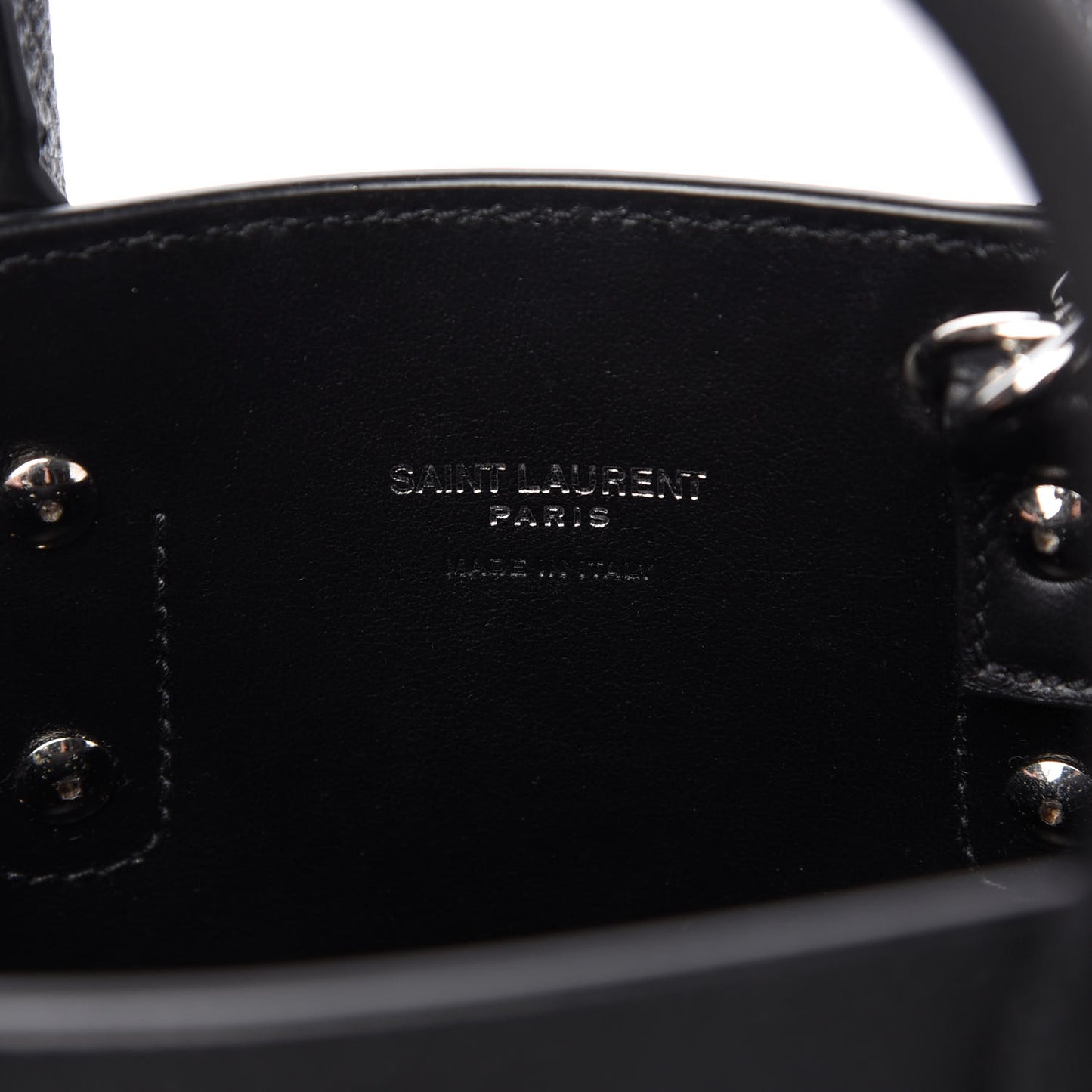 Grained Calfskin Nano Sac De Jour Black
