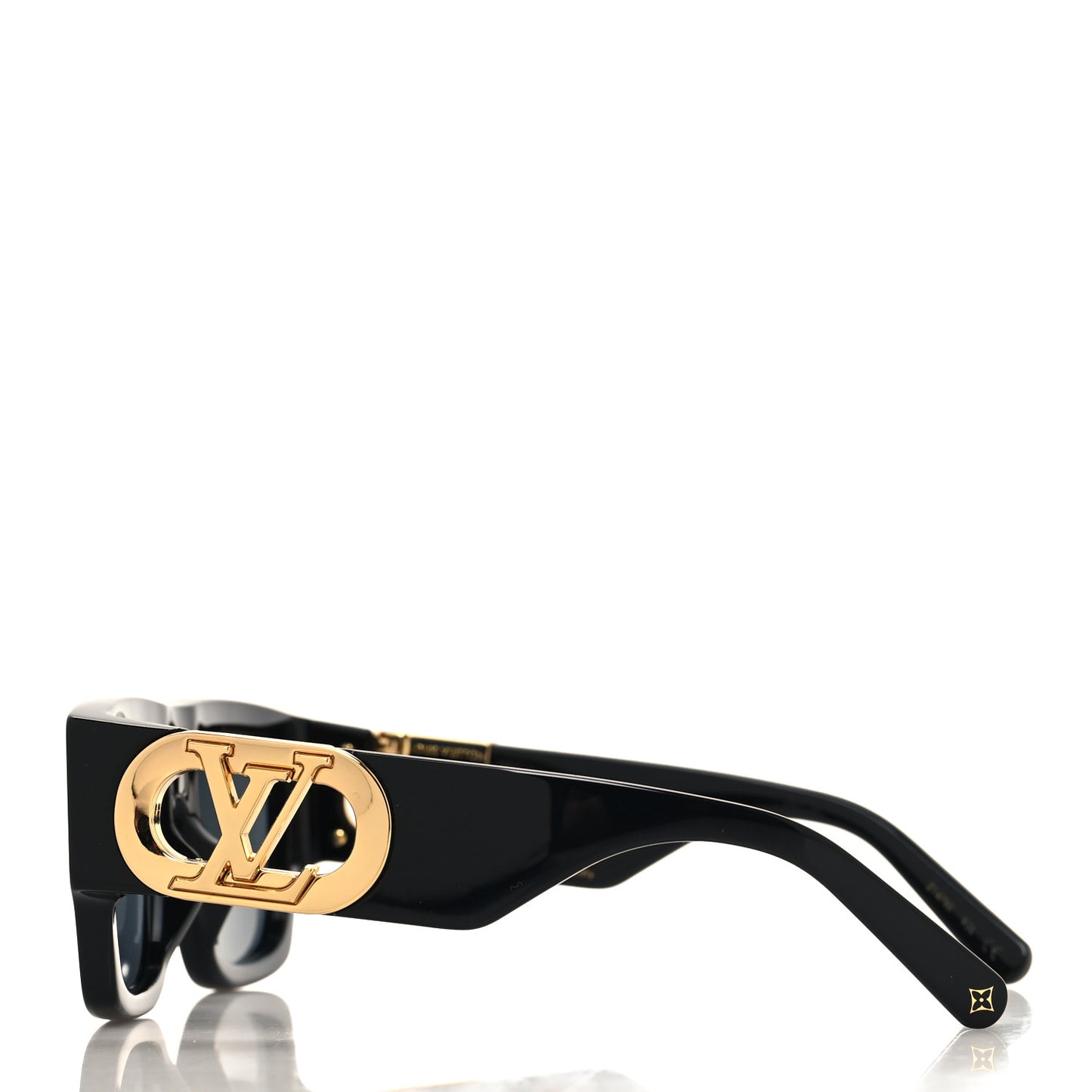 Acetate LV Link Square Sunglasses Z1478E Black