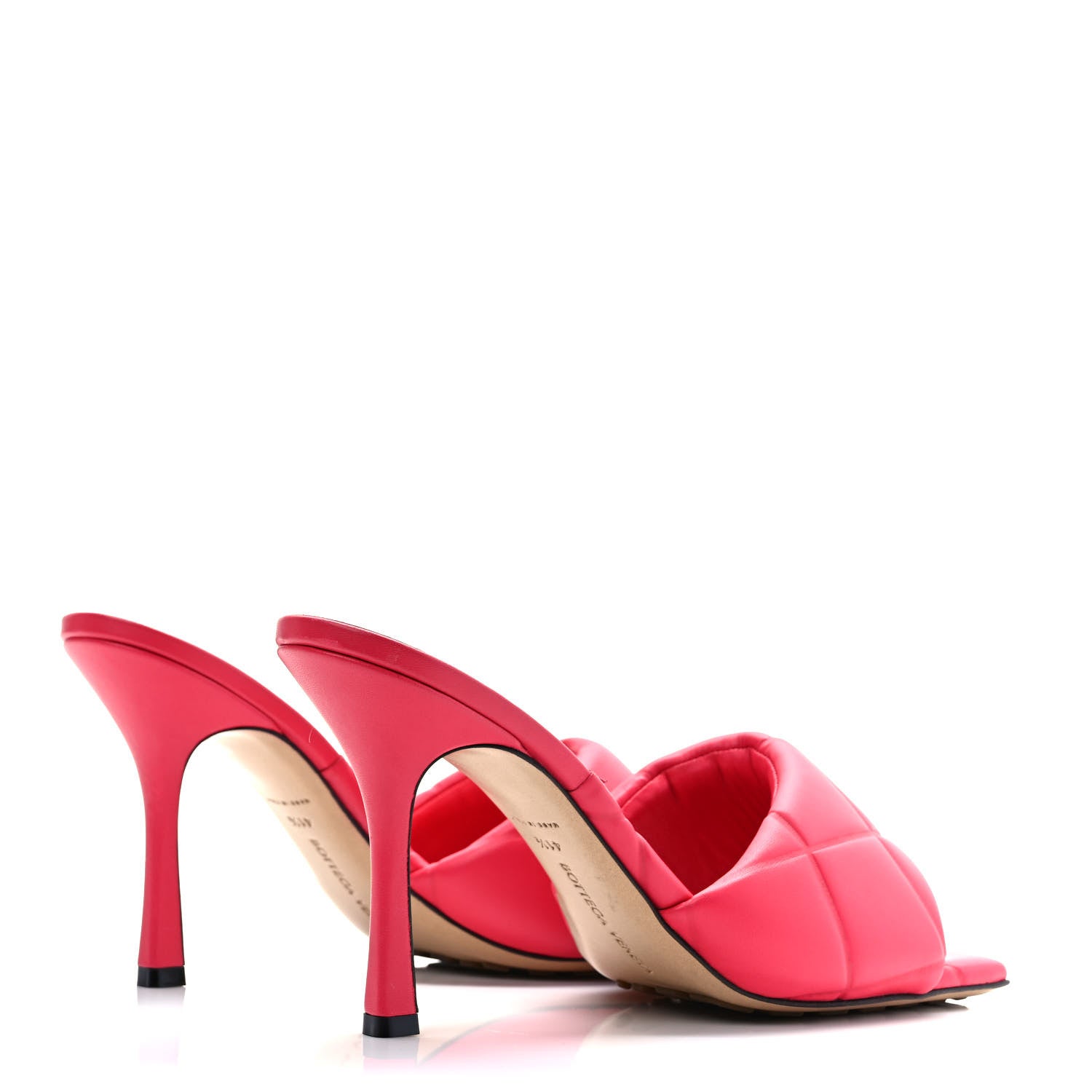 Bottega Veneta Nappa Quilted Rubber Lido Mule Sandals 41.5 Lollipop 4 of 8
