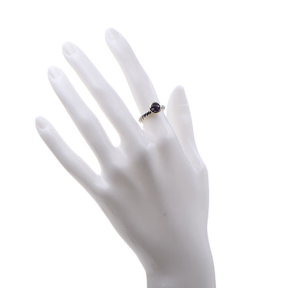 David Yurman Sterling Silver 18K Yellow Gold Amethyst Color Classics Ring 49.5 5 2 of 5