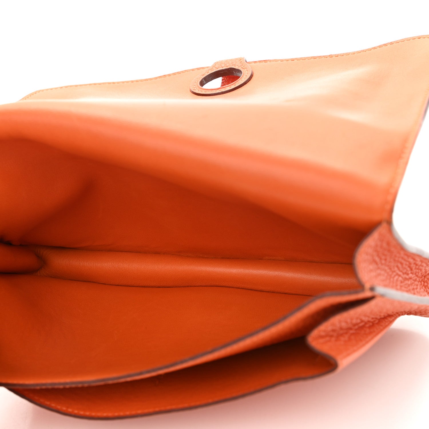 Hermes Togo Dogon Wallet Waist Pouch Orange 5 of 14