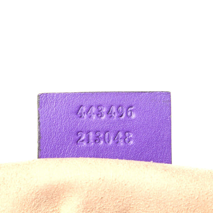 Gucci Calfskin Matelasse Medium GG Marmont Shoulder Bag Shine Purple 7 of 9