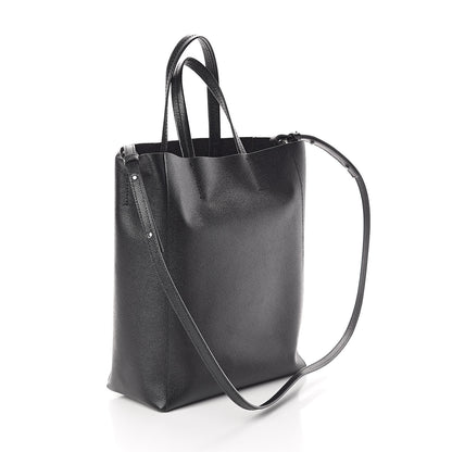 Celine Grained Calfskin Small Vertical Cabas Black 3 of 9