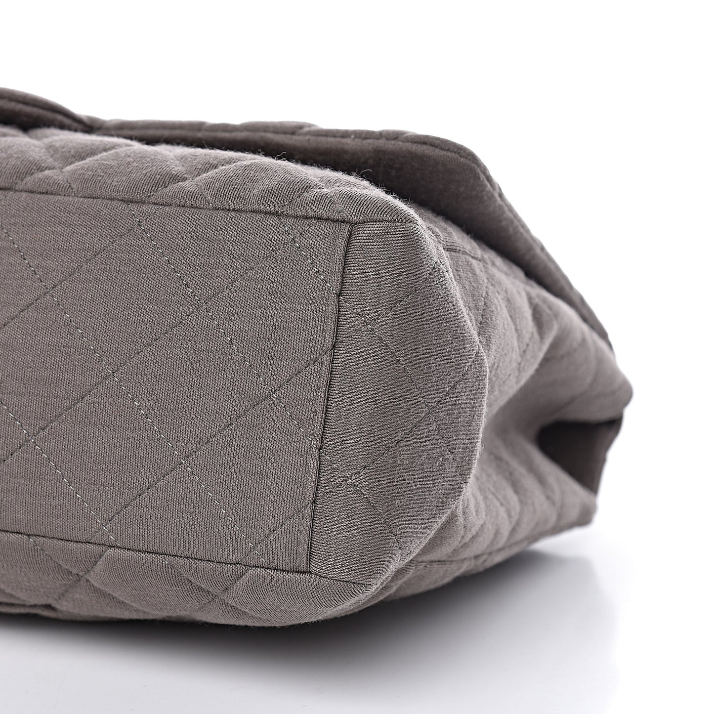 Jersey Quilted Maxi Single Flap Grey