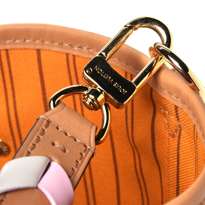 Louis Vuitton Damier Azur Braided Neverfull MM Pink 5 of 5