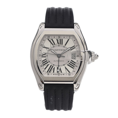 Cartier Stainless Steel Nylon 42mm Roadster GMT Automatic Watch 1 of 8