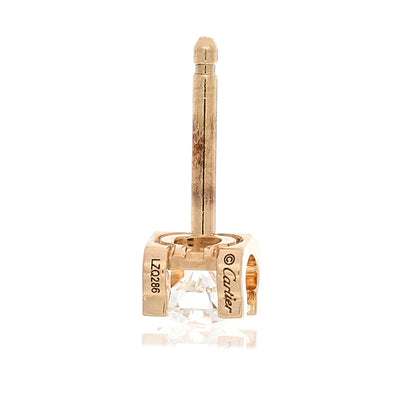 Cartier 18K Yellow Gold Diamond .48ctw C De Cartier Earrings 4 of 5