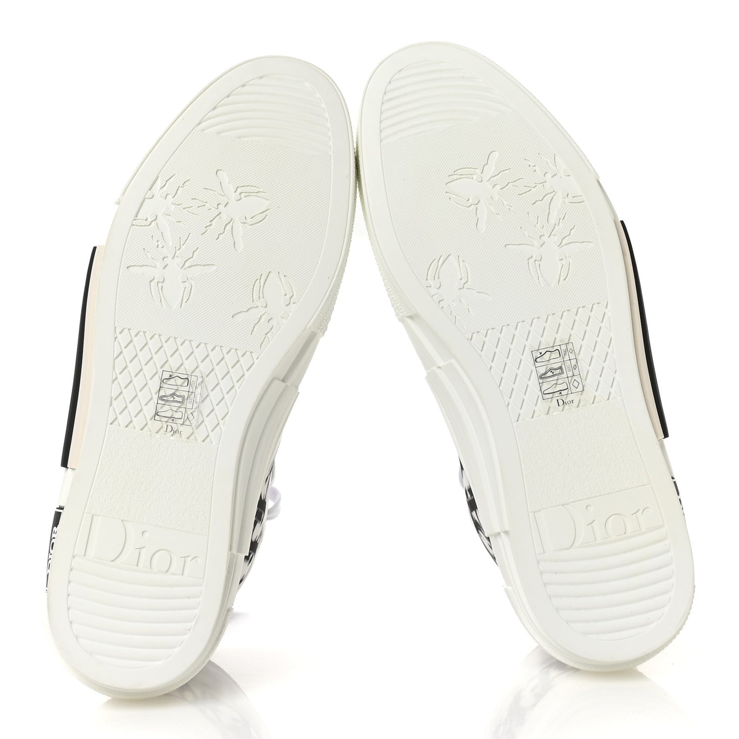Technical Canvas Oblique B23 High Top Sneakers 41 White Black