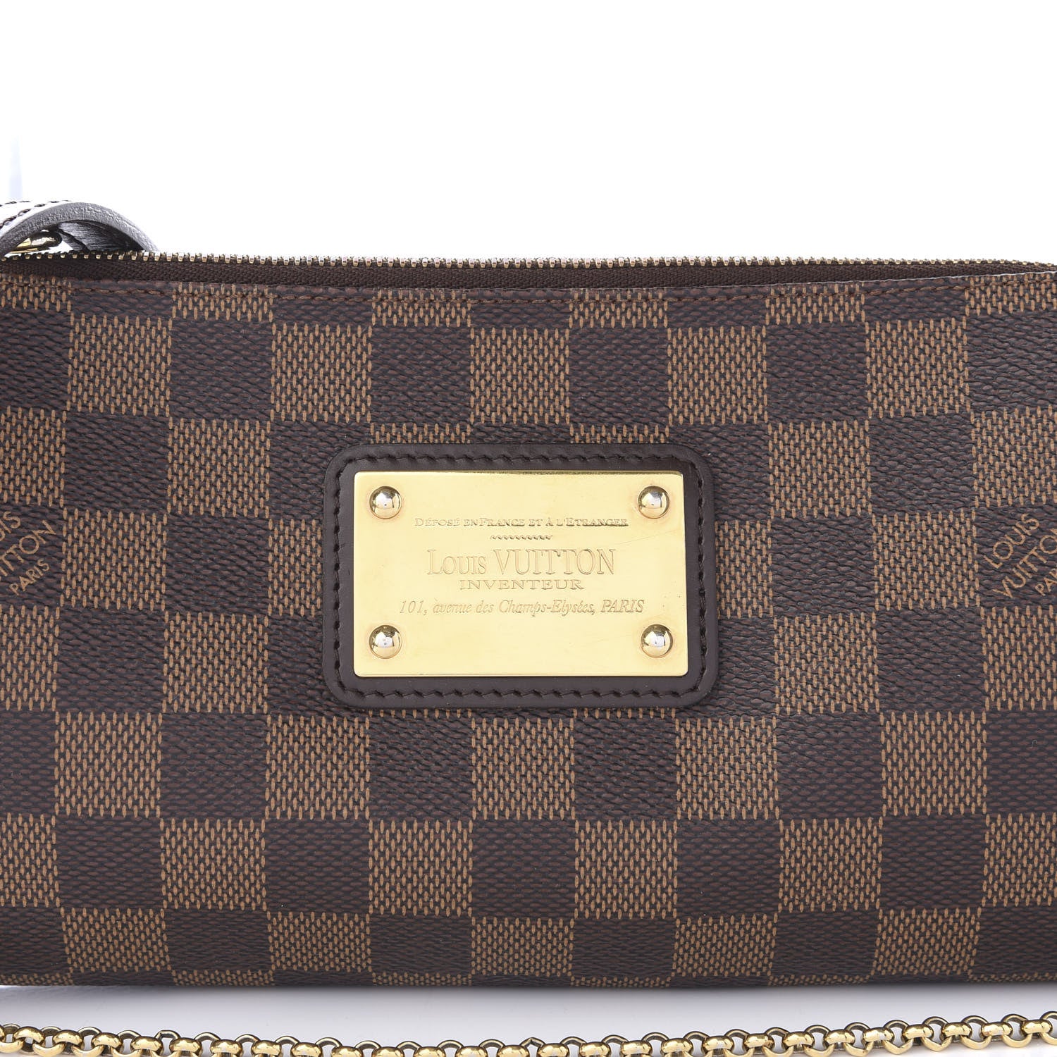 Louis Vuitton Damier Ebene Eva Clutch 8 of 9