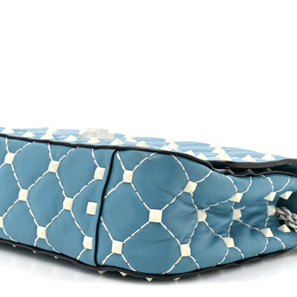 Valentino Garavani Nappa Small Free Rockstud Spike Shoulder Bag Cerulean 8 of 10