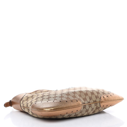 Gucci Monogram Punch Hobo Gold 4 of 11