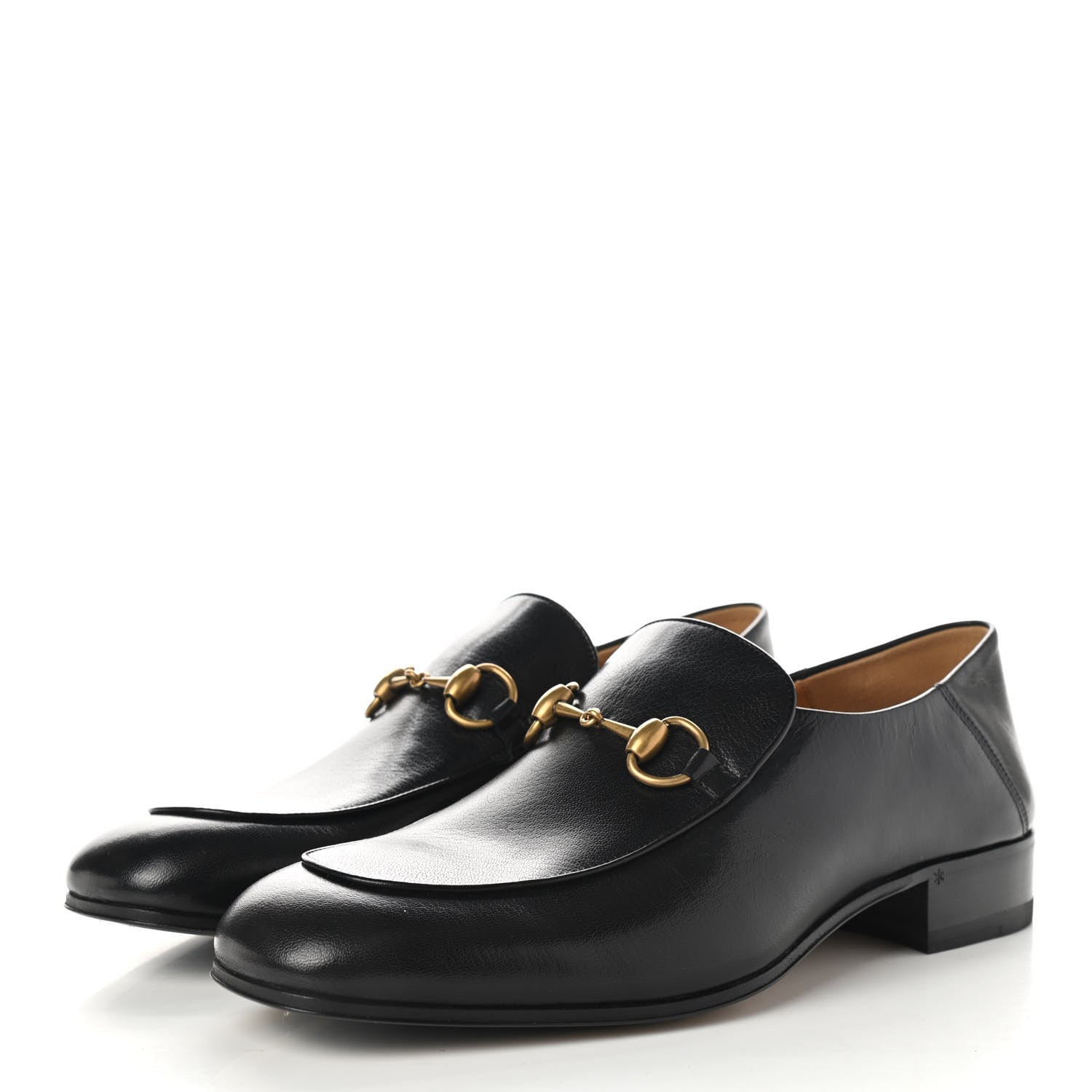 Gucci Goatskin Mens Horsebit Loafers 8.5 Black 3 of 9