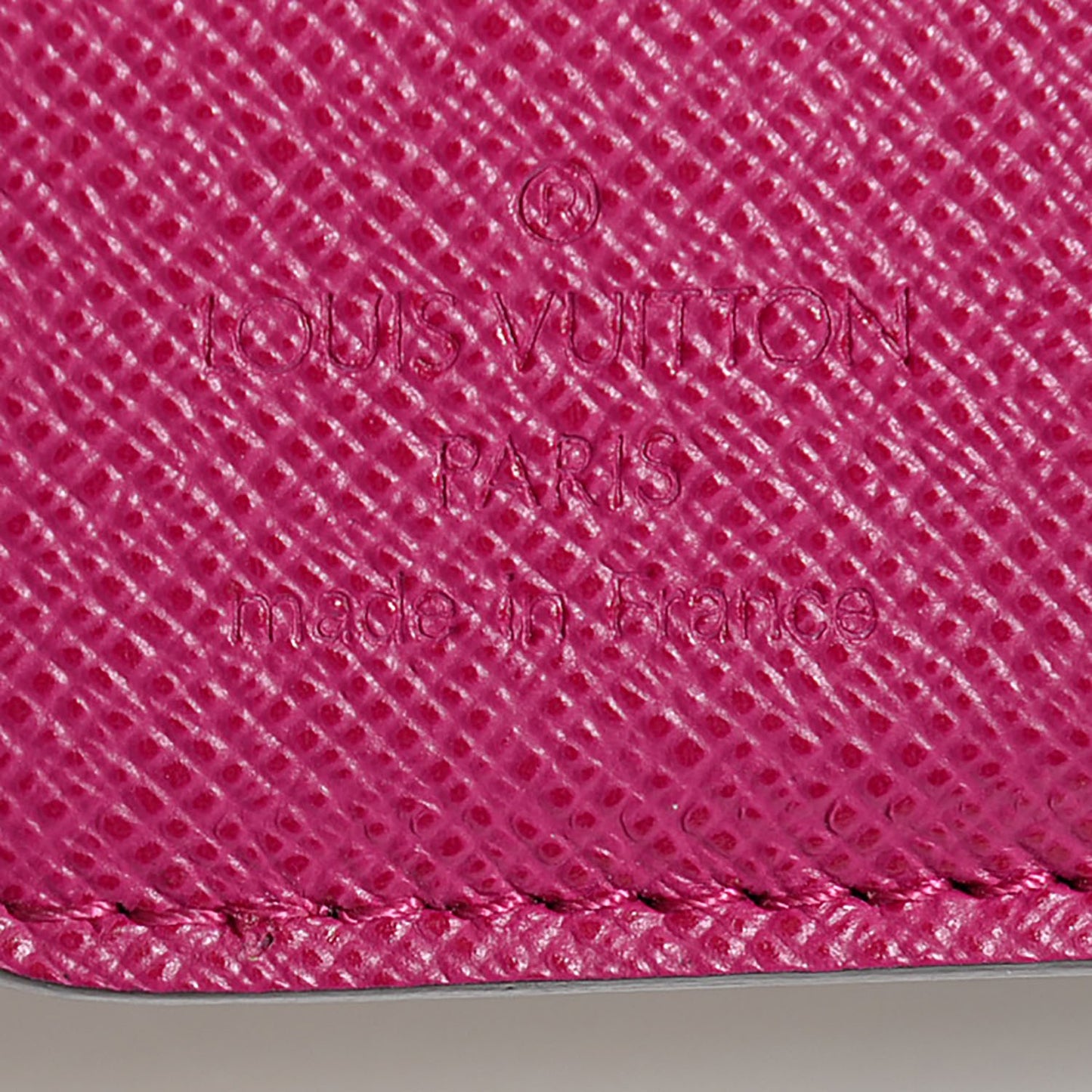 Monogram Perforated Compact Zipped Wallet Fuchsia