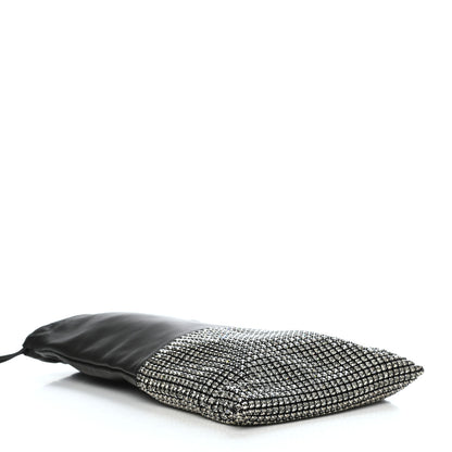 Alexander Wang Lambskin Crystal Rhinestone Ryan Dustbag Pouch Black 4 of 6