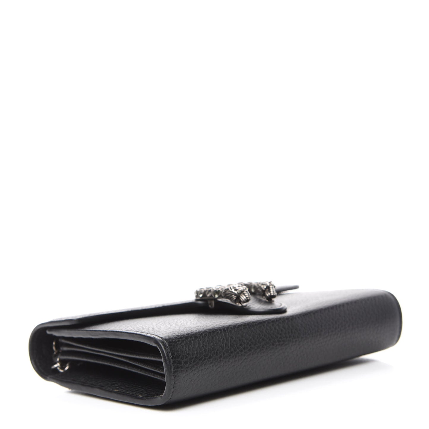 Calfskin Mini Dionysus Chain Wallet Black
