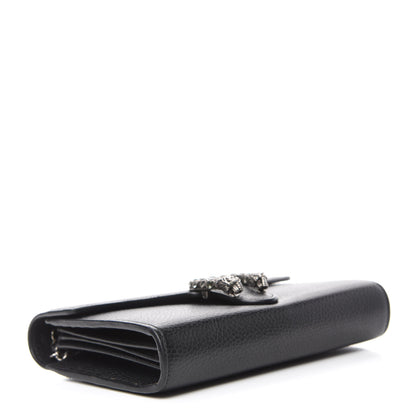 Gucci Calfskin Mini Dionysus Chain Wallet Black 4 of 10