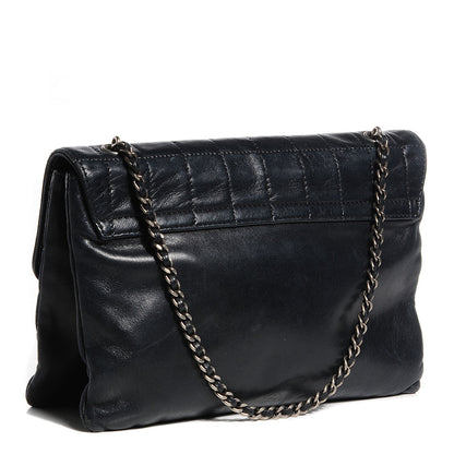 Chanel Lambskin Chocolate Bar Mademoiselle Flap Black 3 of 8