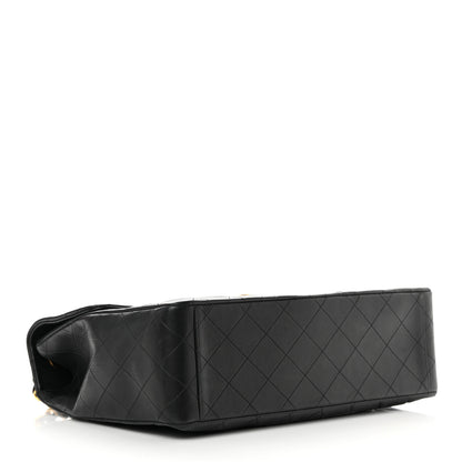 Chanel Lambskin Quilted XL Jumbo Single Flap Black 4 of 24