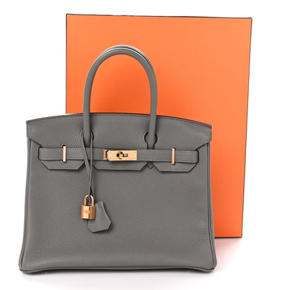 Hermes Togo Birkin 30 Gris Meyer 11 of 11