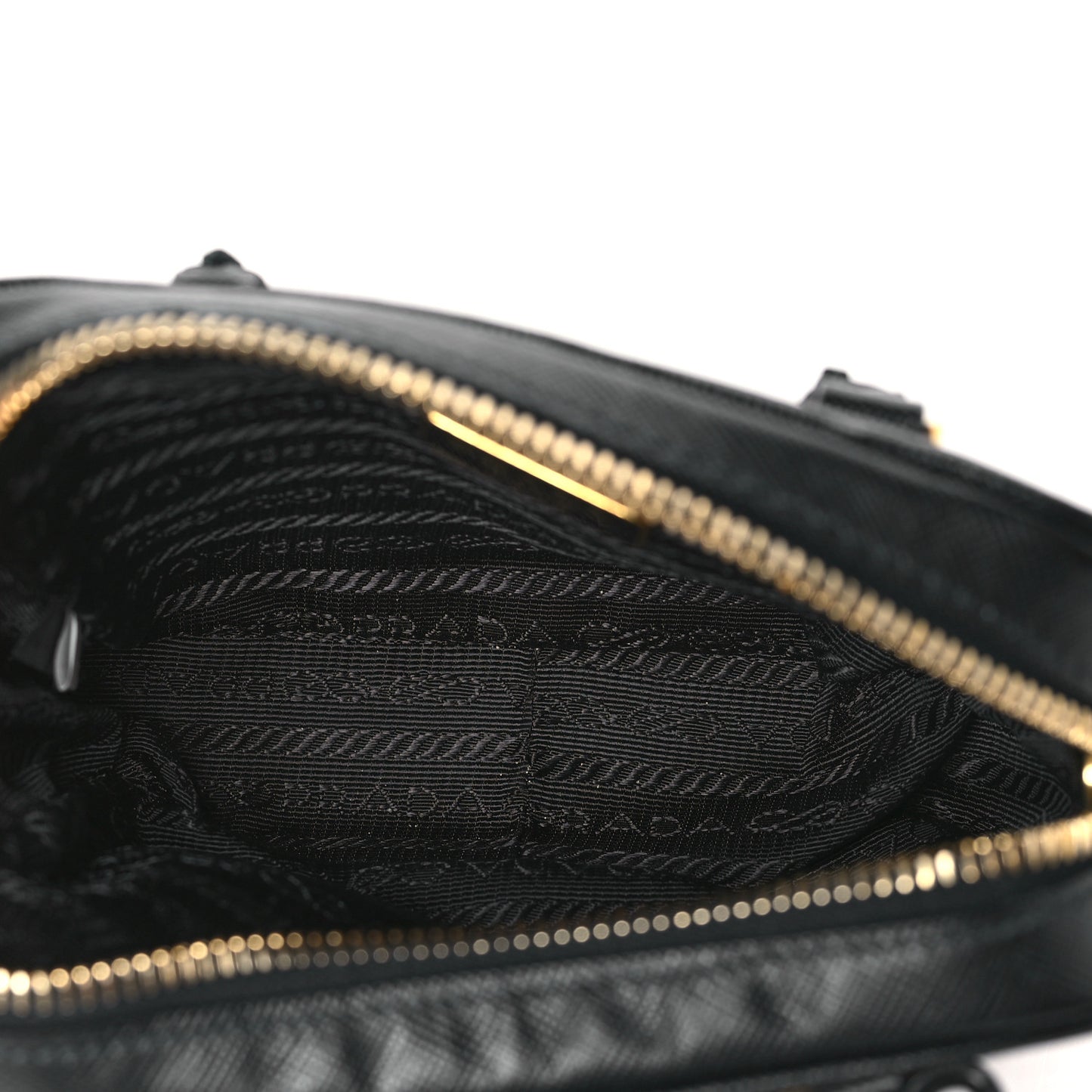 Saffiano Lux Mini Top Handle Crossbody Bag Black
