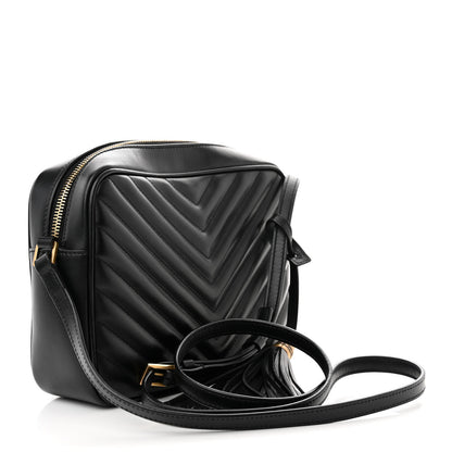 Saint Laurent Calfskin Matelasse Monogram Lou Camera Bag Black 3 of 10