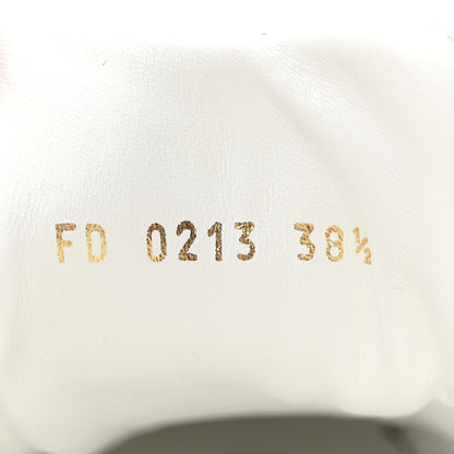 Louis Vuitton Calfskin Monogram Rhinestone Time Out Sneakers 38.5 White Silver 8 of 9