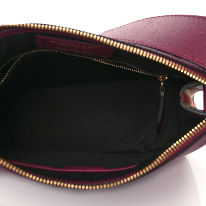 Burberry Soft Grain Calfskin House Check Small Helmsley Crossbody Dark Plum 4 of 8