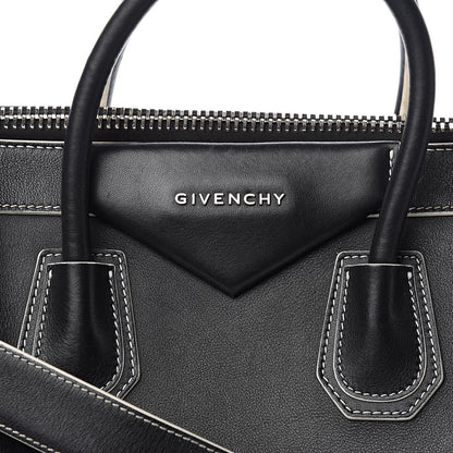 Givenchy Calfskin Contrast Stitched Medium Antigona Black 14 of 14