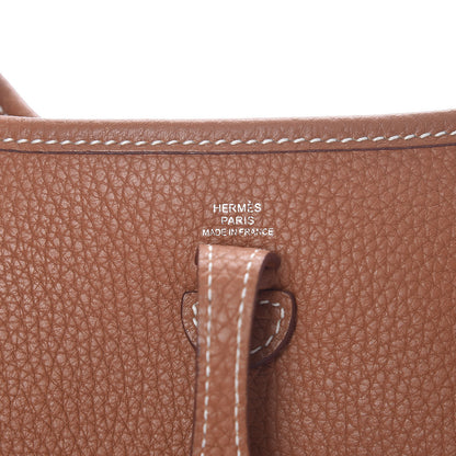 Hermes Taurillon Clemence Amazone Evelyne TPM Gold 7 of 12