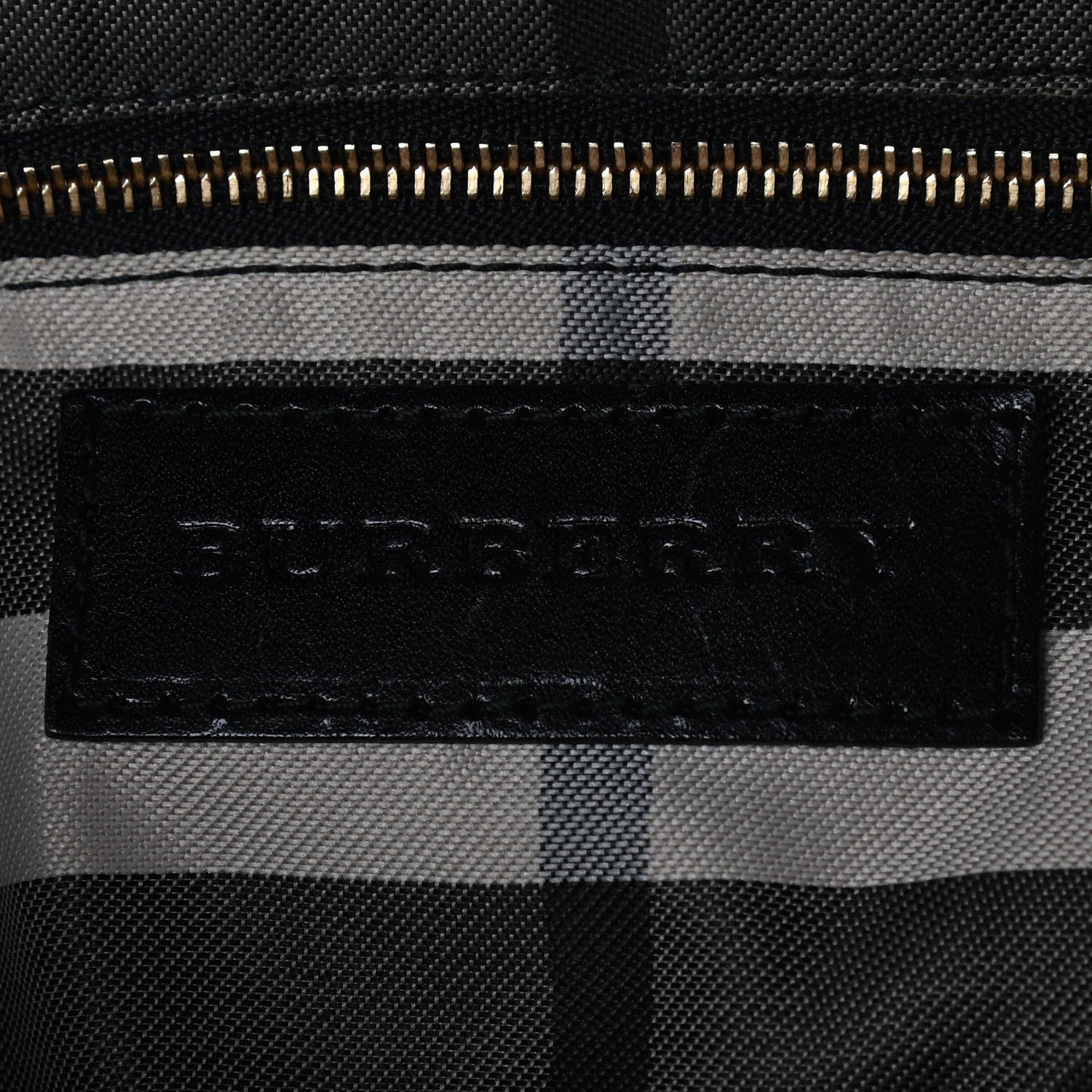 Burberry Calfskin Perforated Ellers Satchel Black 6 of 12