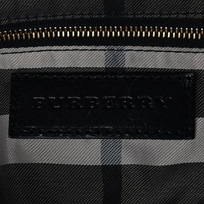 Burberry Calfskin Perforated Ellers Satchel Black 6 of 12
