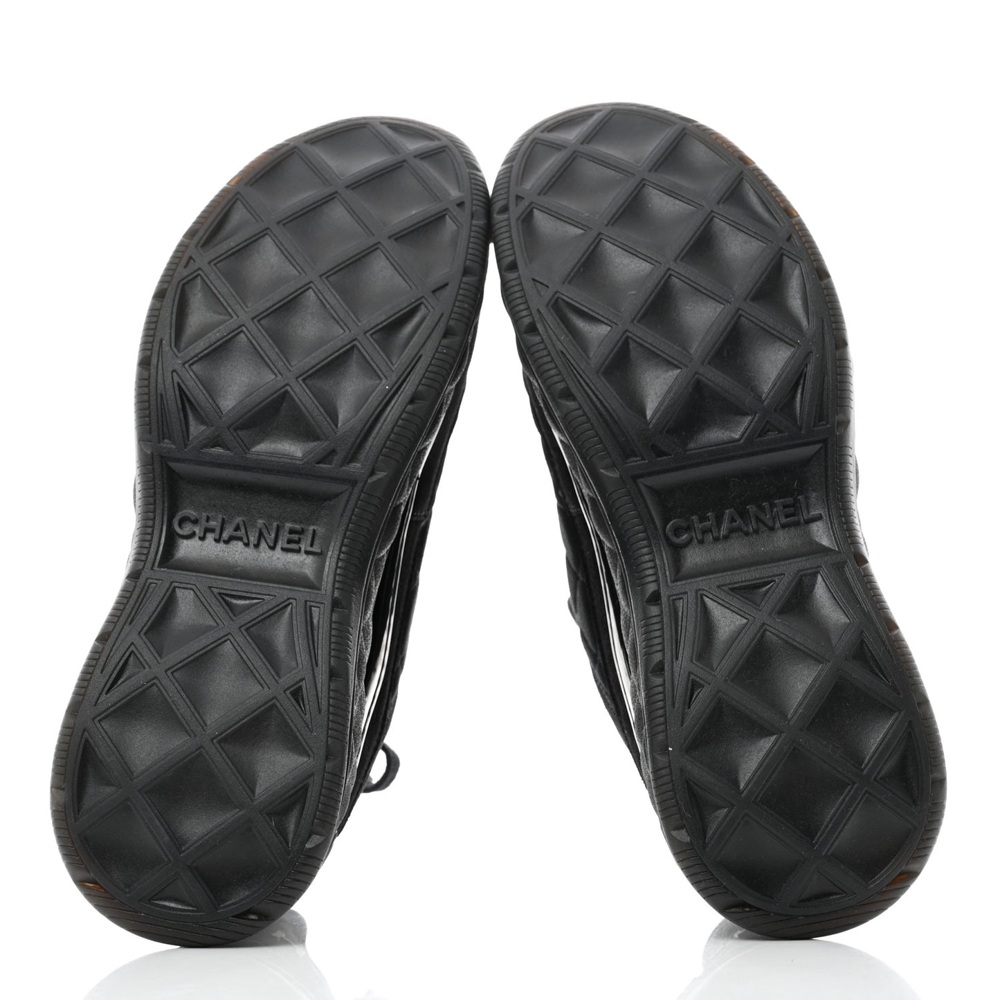 Suede Calfskin Mixed Fibers CC Sneakers 38.5 Black