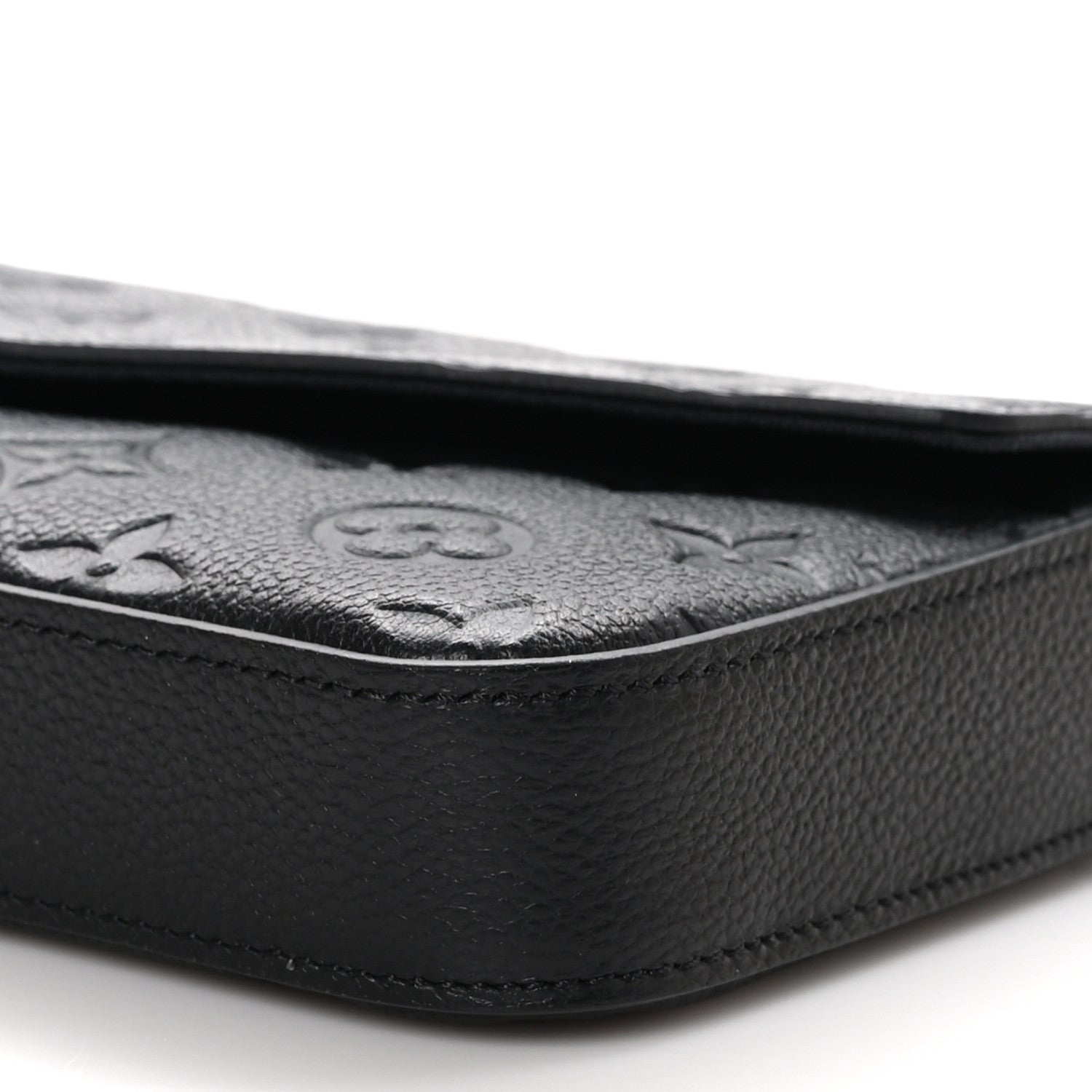 Louis Vuitton Empreinte Pochette Felicie Chain Wallet Black 10 of 11