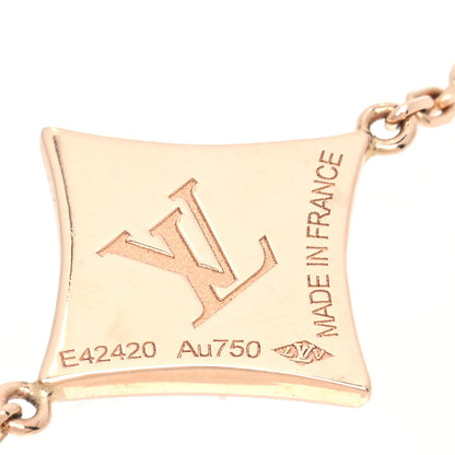Louis Vuitton 18K Pink Gold Diamond Mother of Pearl Color Blossom BB Star Bracelet 4 of 5