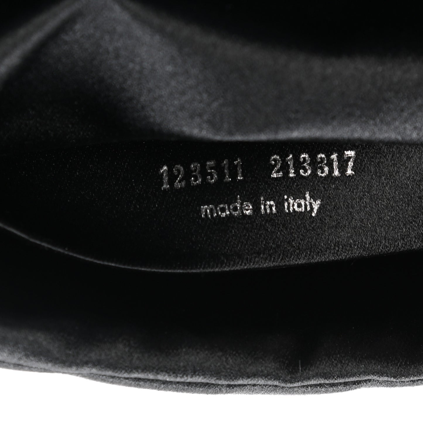 Satin Crystal Evening Clutch Black