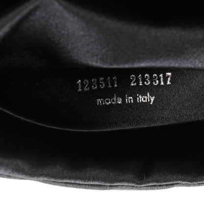 Saint Laurent Satin Crystal Evening Clutch Black 7 of 7