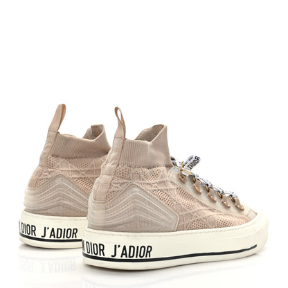 Christian Dior Technical Knit Womens Walk'n Dior High Top Sneakers 38 Nude 4 of 7