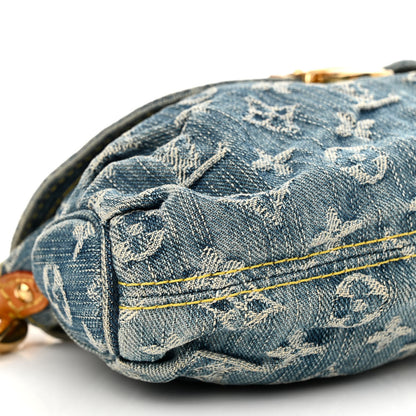 Louis Vuitton Monogram Denim Mini Pleaty Blue 9 of 10