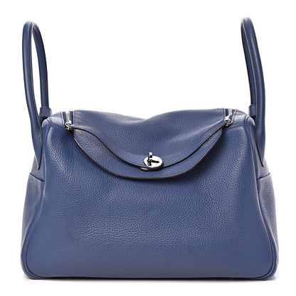 Hermes Taurillon Clemence Lindy 34 Bleu Brighton 1 of 12