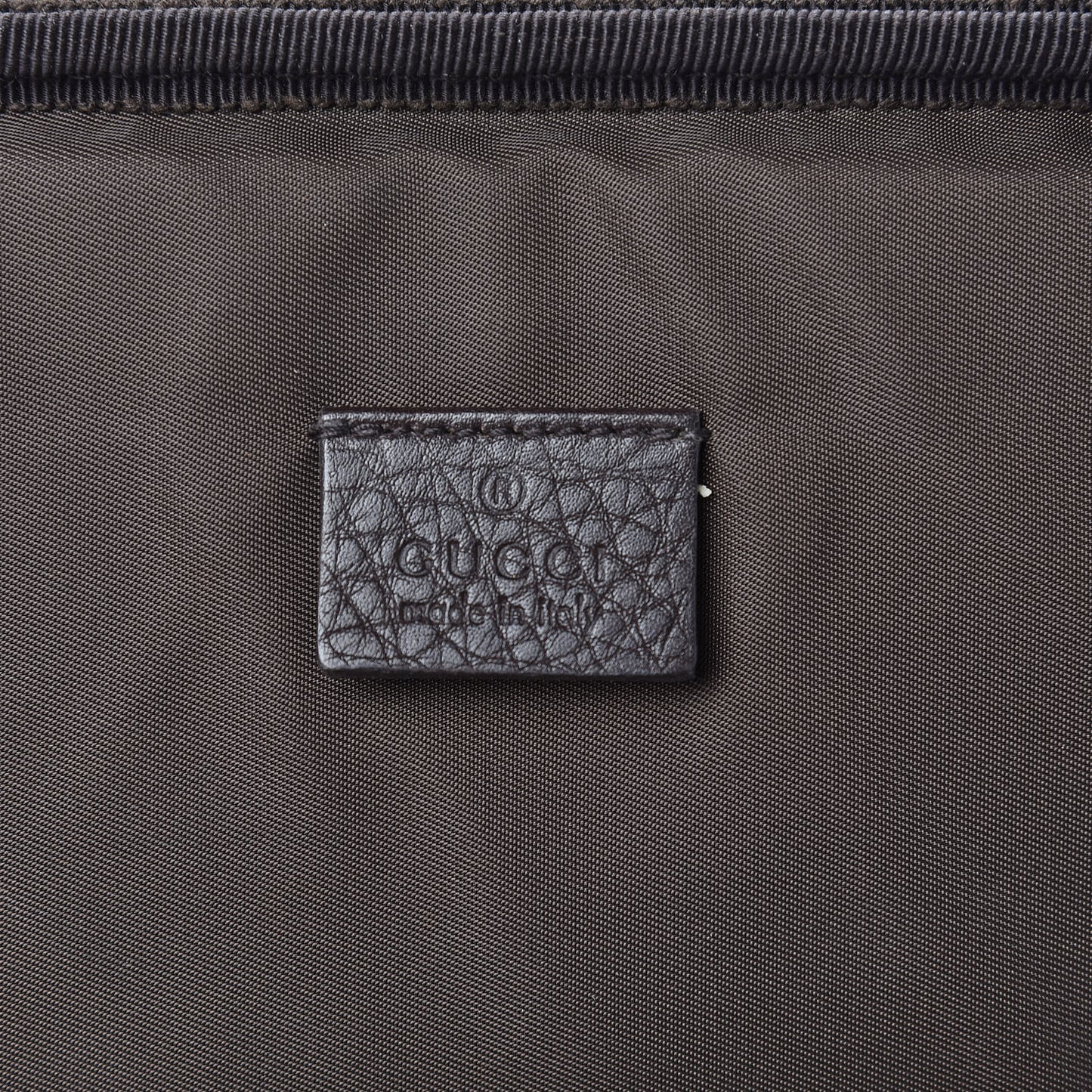Grained Calfskin Bamboo Tassle Laptop Case Brown