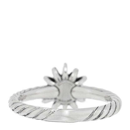 David Yurman Sterling Silver Diamond Petite Starburst Ring 50 5.25 3 of 4