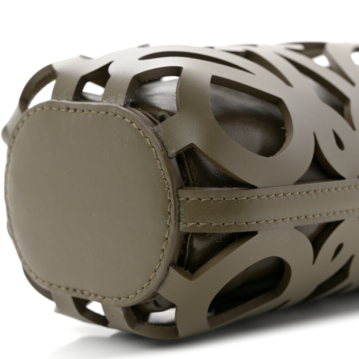 Loewe Nappa Calfskin Cutout Anagram Pocket Crossbody Bag Olive 10 of 10
