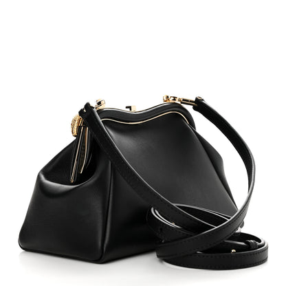 Bulgari Nappa Serpentine Clutch With Strap Black 2 of 11
