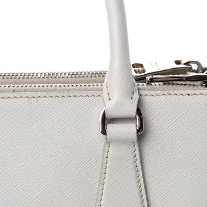 Prada Saffiano Small Galleria Double Zip Tote Talco 12 of 17