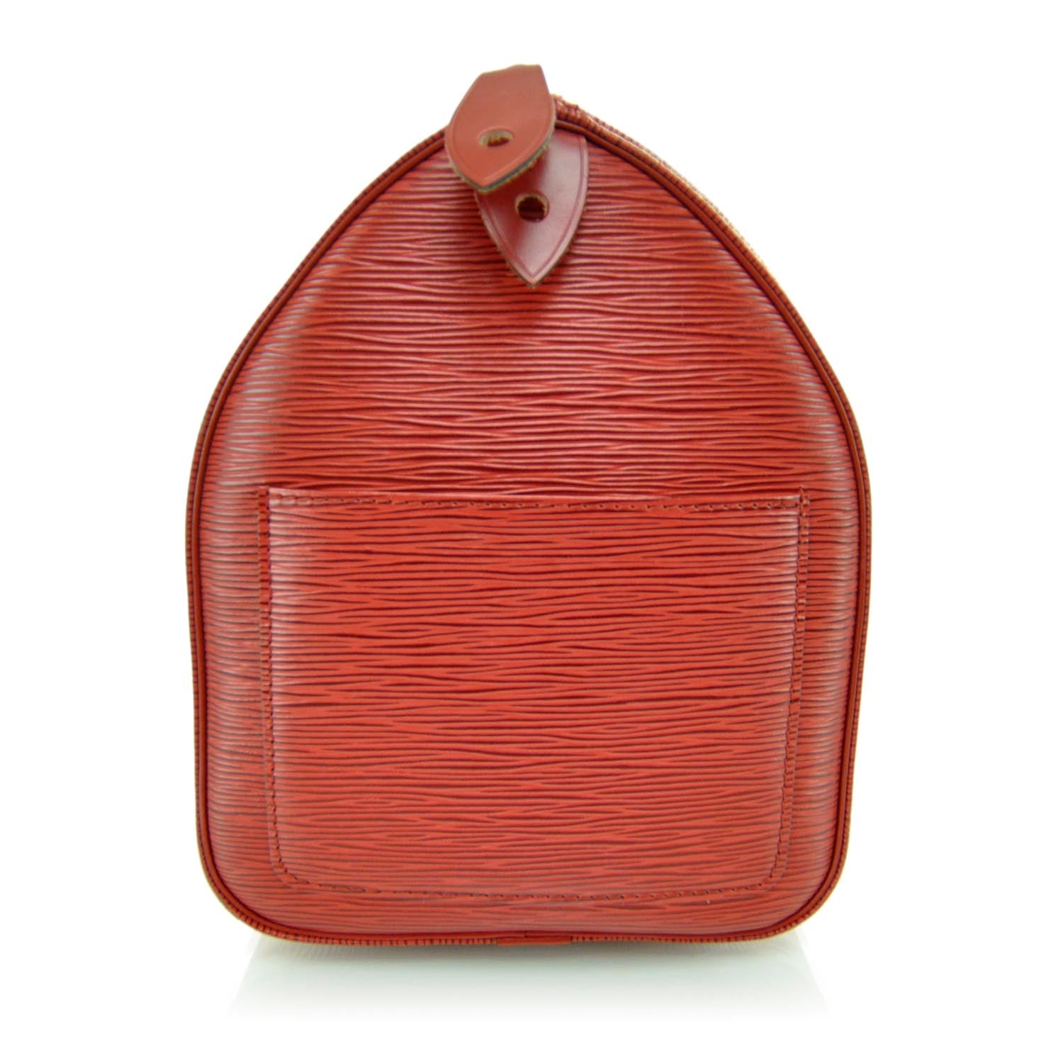 Louis Vuitton Epi Speedy 40 Red 6 of 10