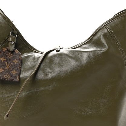 Louis Vuitton Lambskin CarryAll Vibe MM Dark Kaki 8 of 10