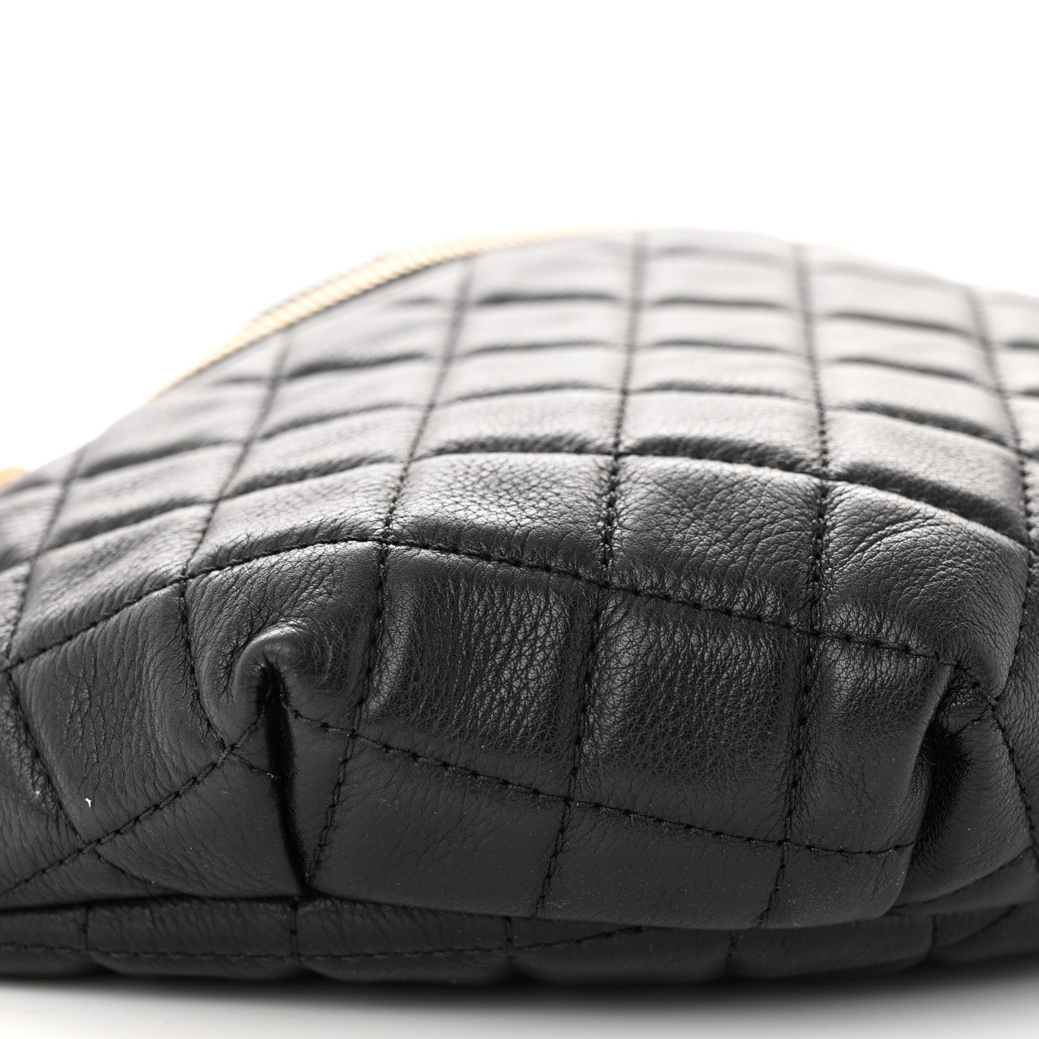 Chanel Calfskin Quilted Banane Waist Bag Fanny Pack Black 9 of 10