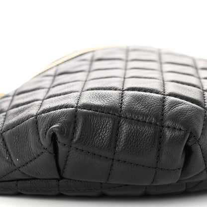 Chanel Calfskin Quilted Banane Waist Bag Fanny Pack Black 9 of 10