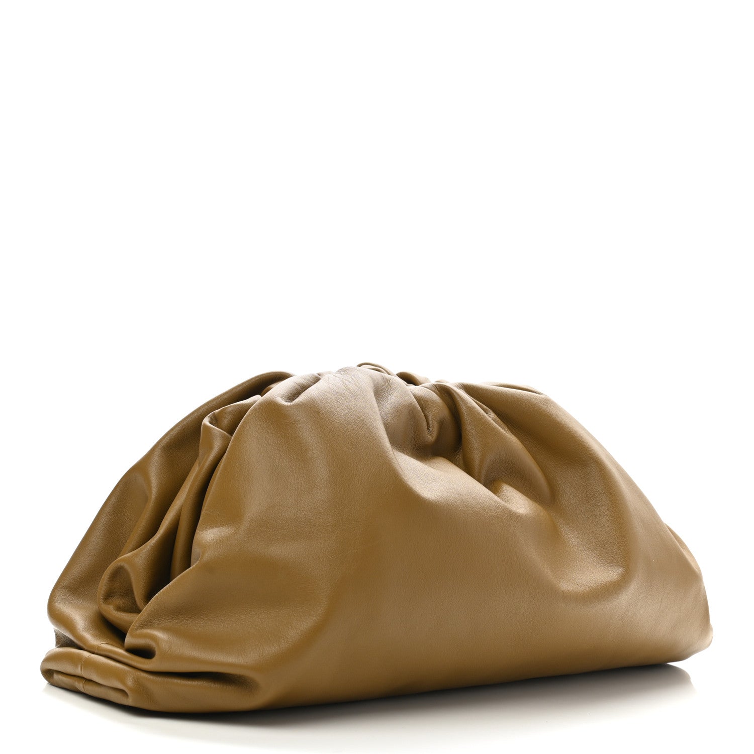 Bottega Veneta Smooth Butter Calf The Pouch Oversized Clutch Moutarde 3 of 10