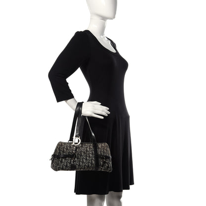 Christian Dior Denim Monogram Charms Shoulder Bag Black 2 of 14